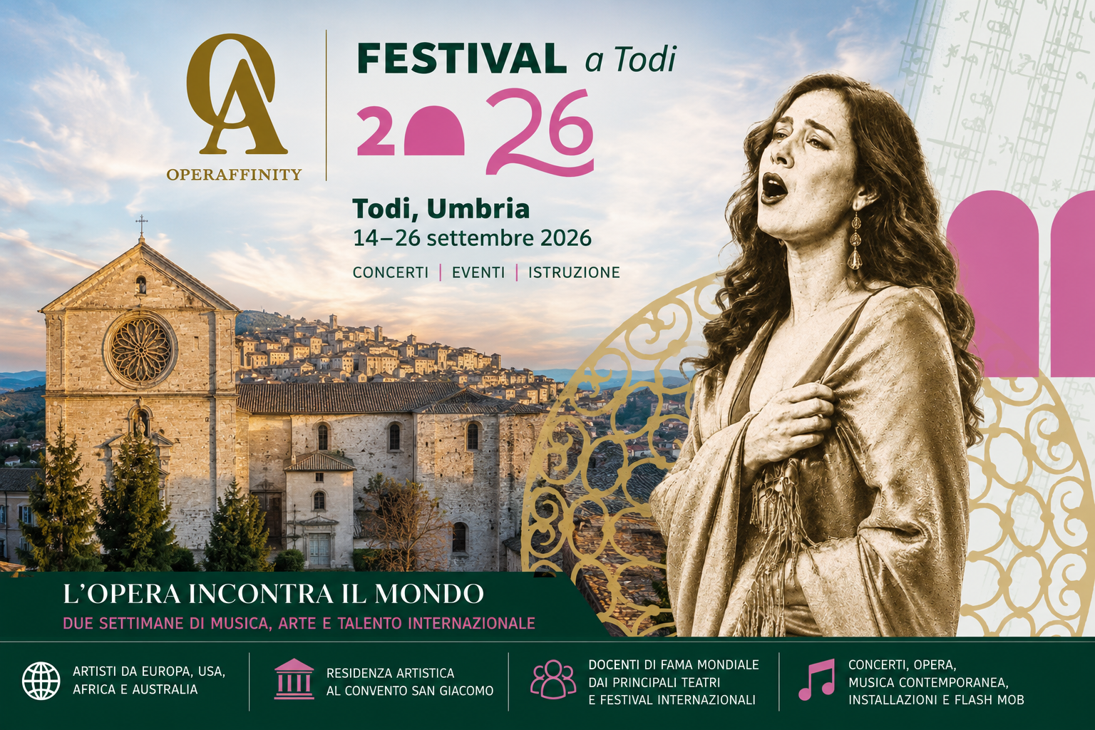 OperAffinity 2026 a Todi, il festival internazionale dedicato all’opera e ai giovani artisti