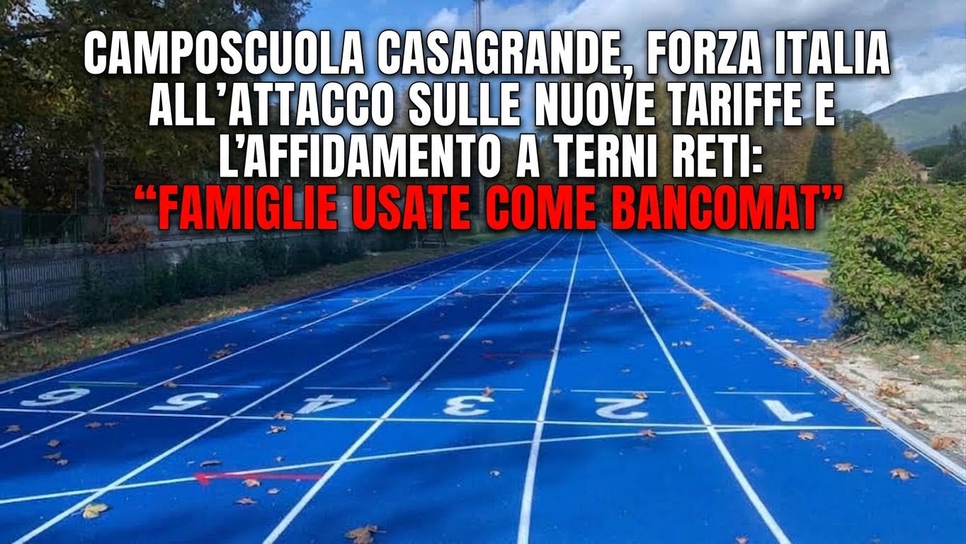 Camposcuola Franco Casagrande di Terni, al centro dello scontro politico sulle nuove tariffe e sulla gestione affidata a Terni Reti.