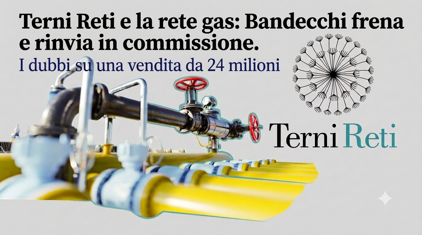 Terni Reti e vendita della rete gas, il Consiglio comunale rinvia la delibera in commissione